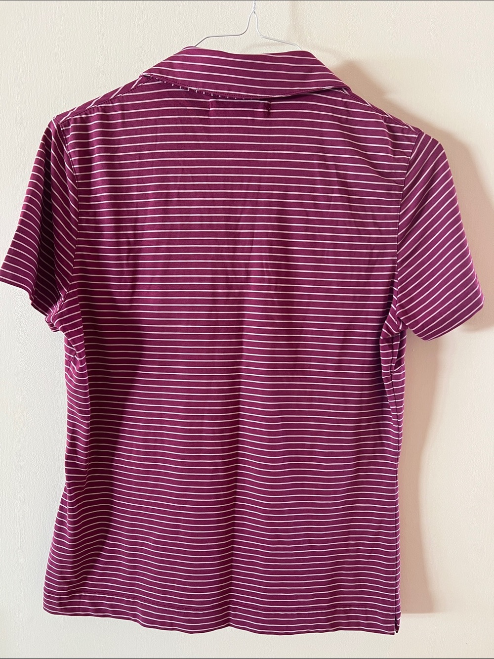 Nike Golf Women’s Polo Purple Striped - Picture 6 of 10